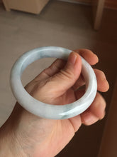 Load image into Gallery viewer, 59.8mm Certificated Type A 100% Natural White green Jadeite Jade bangle AA117-8441
