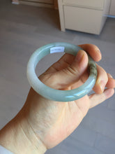 Load image into Gallery viewer, 53mm certified 100% natural Type A light green brown jadeite jade bangle AX133-7691