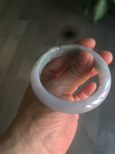 Load image into Gallery viewer, 52.8mm Certificated light green, white, purple, brown jadeite jade bangle K129-0614