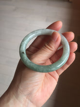 Load image into Gallery viewer, 51.1mm certified 100% natural Type A dark green yellow gray round cut jadeite jade bangle H163-6011