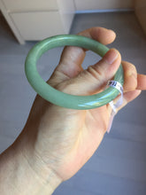 Load image into Gallery viewer, 57.6mm Certified Type A 100% Natural Oily Dark Green Gray Black(油青) Jadeite Jade Bangle PE104-7161