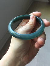 Load image into Gallery viewer, 60.6mm Certified Type A 100% Natural dark green/blue/gray/black Guatemala Jadeite bangle PJ135-1486