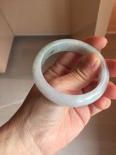 Load image into Gallery viewer, 53.2mm Certified Type A 100% Natural light green purple white Jadeite bangle PB291-3362