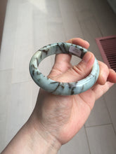 Load image into Gallery viewer, 58mm certified Type A 100% Natural light green/blue/dark green bamboo forest Jadeite Jade bangle BK132-(5294)