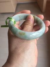 Load image into Gallery viewer, 55.6mm certified 100% natural Type A light green yellow jadeite jade bangle F179-3085