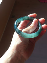 Load image into Gallery viewer, 55mm Certified Type A 100% Natural dark green/blue/gray/black Guatemala Jadeite bangle PB281-0710