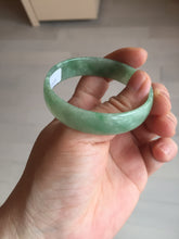 Load image into Gallery viewer, 52.5mm certified natural 100% natural Type A sunny green thin jadeite jade bangle E136-0937