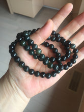 Load image into Gallery viewer, AllaboutjadeCanada.com only. 6.5-7.5mm 100% natural black/blue/green/brown(Wuji, Mocui) jadeite jade beads bracelet AK8 (Add on item, not sale individually. ) .