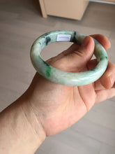Load image into Gallery viewer, 58mm Certified Type A 100% Natural white/light purple/sunny green Jadeite Jade bangle BM65-5076