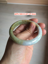 Load image into Gallery viewer, Sale! 49-54mm certified Type A 100% Natural dark green/white/black Jadeite Jade bangle with defects group GC30