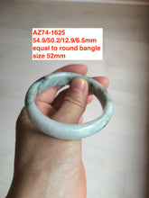 Load image into Gallery viewer, Sale! 49-54mm certified Type A 100% Natural dark green/white/black Jadeite Jade bangle with defects group GC30