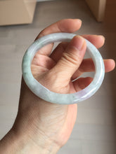 Load image into Gallery viewer, 57.5mm Certified Type A 100% Natural Light Green, Purple & White Jadeite Jade Bangle AZ172-1010