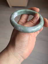 Load image into Gallery viewer, 55.3mm certified 100% natural type A green/yellow/gray jadeite jade bangle AU54-0245