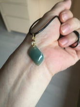 Load image into Gallery viewer, 100% natural type A Guatemala jadeite jade icy watery yellow green black Willow leaf pendant group BP63