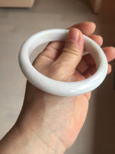 Load image into Gallery viewer, 59.5mm Certified Type A 100% Natural sunny green white (白底青) Jadeite Jade bangle BP42-3182