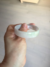 Load image into Gallery viewer, 51mm Certified Type A 100% Natural light purple/white square Jadeite Jade bangle BN93-2719