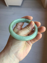 Load image into Gallery viewer, 57.3mm Certified Type A 100% Natural Oily Dark Green Gray Black(油青) Jadeite Jade Bangle PE111-7152