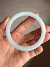 Load image into Gallery viewer, Shopify only 5385mm Certified 100% natural Type A light green white jadeite jade bangle AX135-0224 add on item
