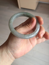 Load image into Gallery viewer, 53mm 100% natural certified dark green/gray jadeite jade bangle BM53-8655