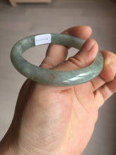 Load image into Gallery viewer, 55.7mm Certified Type A 100% Natural light green white red Jadeite Jade bangle BQ10-3798