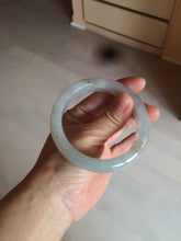 Load image into Gallery viewer, 55.9mm Certified Type A 100% Natural Icy watery white/gray/clear Jadeite Jade bangle BG20-5830