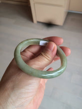 Load image into Gallery viewer, 49.5mm Certified Type A 100% Natural yellow/gray/green Jadeite Jade bangle AF80-5002