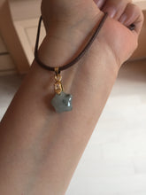 Load image into Gallery viewer, 12-13mm 100% Natural type A icy light green white purple 3D Jadeite Jade star pendant group BP3