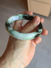 Load image into Gallery viewer, 60mm certificated Type A 100% Natural dark green/brown/black Jadeite Jade bangle BG239-3286