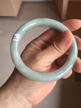 Load image into Gallery viewer, 59.8mm Certified Type A 100% Natural white/purple/green round cut jadeite Jade bangle PE123-0295