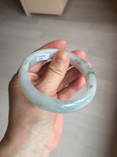 Load image into Gallery viewer, 59.5mm Certified Type A 100% Natural icy watery light green blue Jadeite Jade bangle BN68-2596