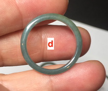 Load image into Gallery viewer, Size 7 3/4 100% natural type A icy watery light green/blue/yellow/gray skinny Guatemala jadeite jade band ring AR102