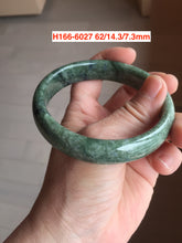Load image into Gallery viewer, Sale! Type A 100% Natural dark green/white/black Jadeite Jade bangle with defects group 3