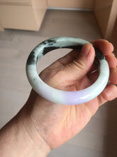 Load image into Gallery viewer, 58.6mm certified 100% natural type A certified dark green/purple/white jadeite jade bangle PH210-6233