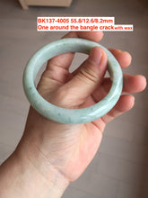 Load image into Gallery viewer, 54-63mm certified Type A 100% Natural dark green/white/black Jadeite Jade bangle group with defects GL23