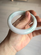 Load image into Gallery viewer, 55.5mm Certified Type A 100% Natural green white Jadeite Jade bangle BQ58-6877