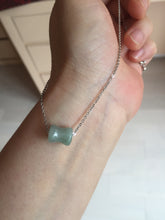 Load image into Gallery viewer, 100% Natural type A green/white small waist drum/yoyo jadeite Jade pendant necklace group BP117