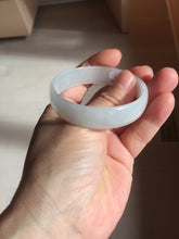 Load image into Gallery viewer, 51.7mm Certified type A 100% Natural white thin Jadeite Jade bangle PB267-1025