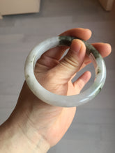 Load image into Gallery viewer, 57.8mm Certified Type A 100% Natural icy watery white purple black brown Jadeite Jade bangle BL75-7038