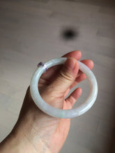 Load image into Gallery viewer, 55mm certified Type A 100% Natural green/white Jadeite Jade bangle BF28-1453