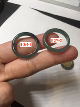 Load image into Gallery viewer, 100% natural type A icy watery light green/blue/gray Guatemala jadeite jade band ring R118