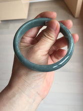 Load image into Gallery viewer, 61mm Certified Type A 100% Natural dark green/blue/gray/black Guatemala Jadeite bangle AZ144-6426