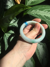 Load image into Gallery viewer, 52.8mm Certificated sunny green/white jadeite jade bangle BN42