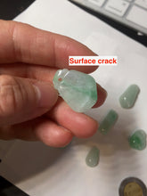 Load image into Gallery viewer, 100% Natural type A icy watery sunny green jadeite Jade bamboo/blessing melon pendant BM56