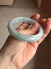 Load image into Gallery viewer, 57.5mm certified 100% natural Type A light green/purple jadeite jade bangle PE9-0311