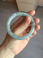 Load image into Gallery viewer, 53.5mm Certified Type A 100% Natural light green purple round cut Jadeite bangle PD203-3923