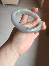 Load image into Gallery viewer, 59.2mm Certified Type A 100% Natural white/light purple/brown/yellow/gray(FU LU SHOU) Jadeite Jade bangle BF104-8634