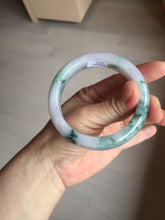 Load image into Gallery viewer, 55.9mm Certified 100% natural Type A light purple with sunny flying flowers jadeite jade bangle BL106-8719