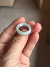Load image into Gallery viewer, Size 4 1/2 -9 1/4 100% natural type A light green/purple/white jadeite band ring group PD199