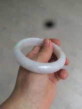 Load image into Gallery viewer, 57.5mm Certified 100% natural Type A sunny green/purple jadeite jade bangle AX90-1457