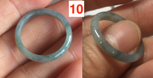 Load image into Gallery viewer, 17.5mm 7 1/4 100% natural type A icy watery green/blue icy watery Guatemala jadeite jade band ring group BP78